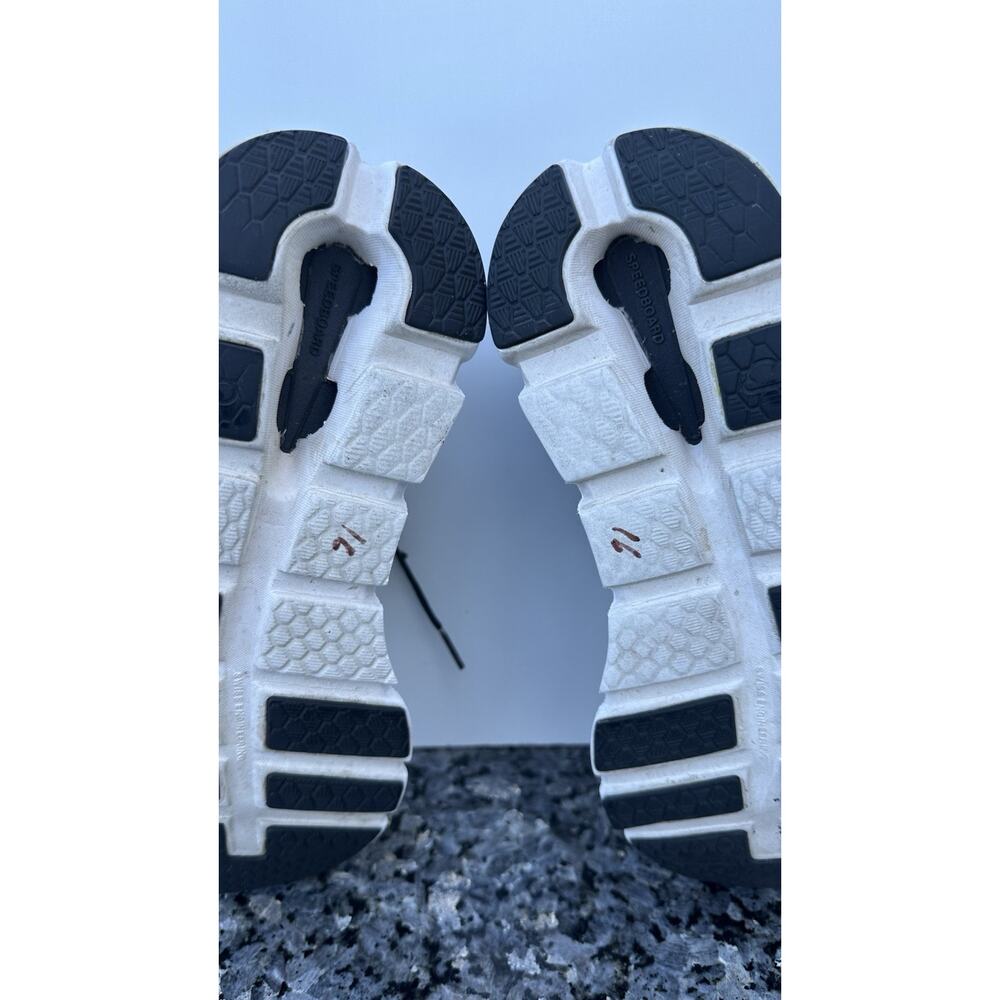 On Cloudrunner Shoes Womens 7.5 Black Purple White Sneakers - Picture 9 of 12